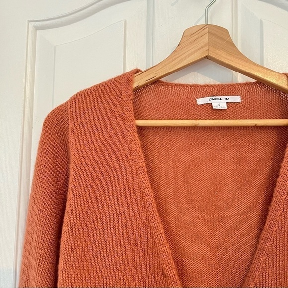 O’Neill | Wrap It Up Sweater Top Small In Aragon Rusty Orange Bell Sleeve Beachy - Picture 5 of 9